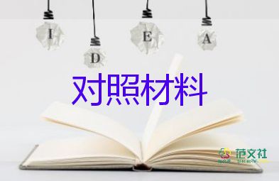 2023检查对照材料优质6篇