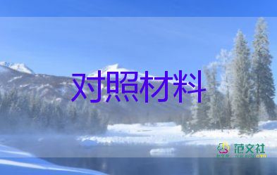 支部2023对照材料优秀8篇