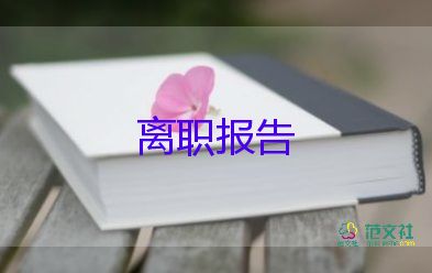 辞职申请书纸模板8篇